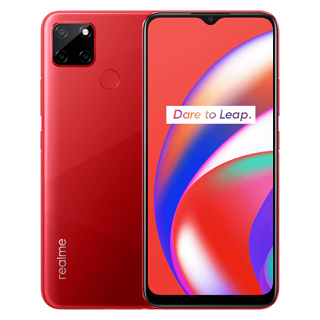 realme c12 coral red